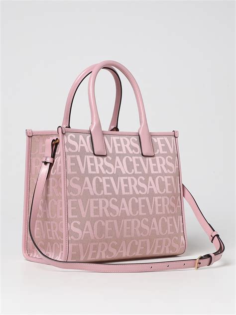 versace pink handbag|Versace handbags outlet.